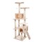 Pet Adobe Pet Adobe Cat Tree House, Multi-Level, Scratching Posts, Condos, Perches & Toys, 66-"Tall, Beige 367508WFD - alternate 6
